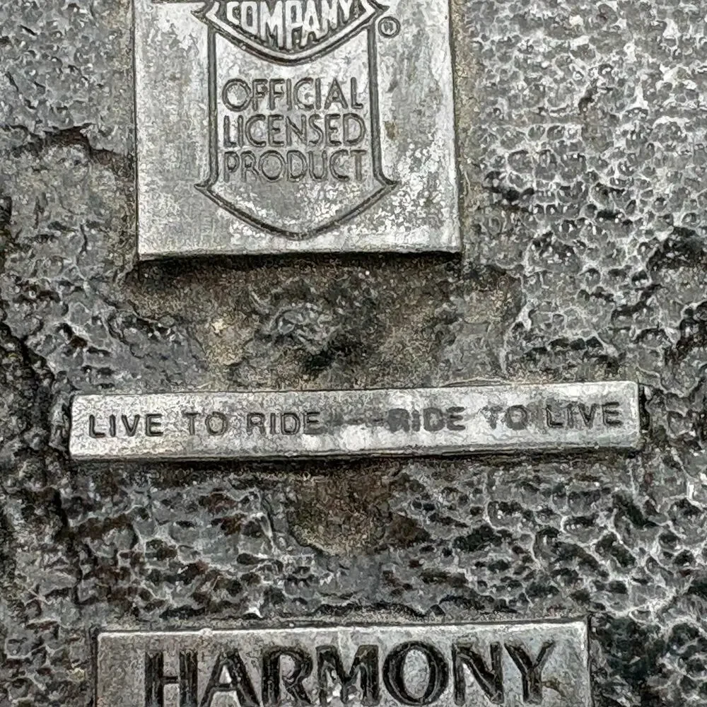 Harley-Davidson Belt Buckle Harmony Design B-88 Born In The USA Eagle Flag